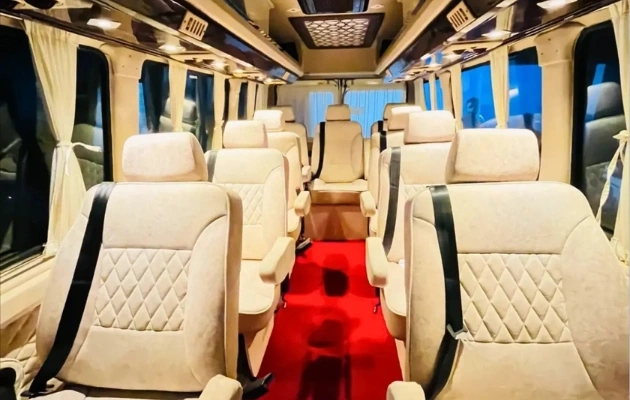 Tempo Traveller Maharaja Seats